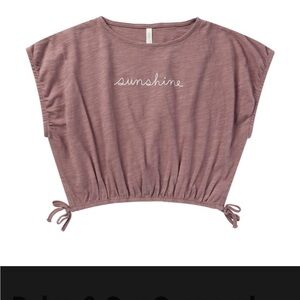 Rylee + Cru Cropped Cinch Tee - Sunshine